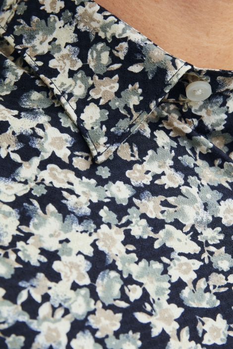 Jack & Jones jprblaleeds print dobby l/s shirt l